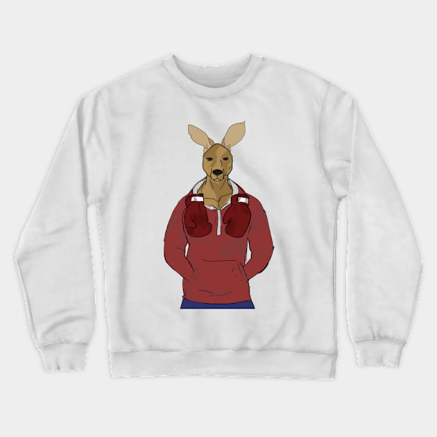 Australian kangaroo Crewneck Sweatshirt by Magination